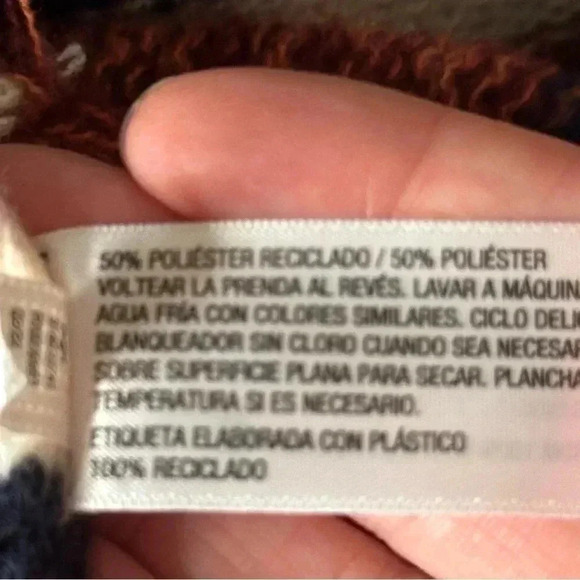 Knox Rose Women's Open Front Cardigan striped Boho casual, blue, red & cream - Picture 9 of 12